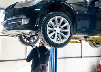 New tires being mounted at Allied Auto Services in Roselle