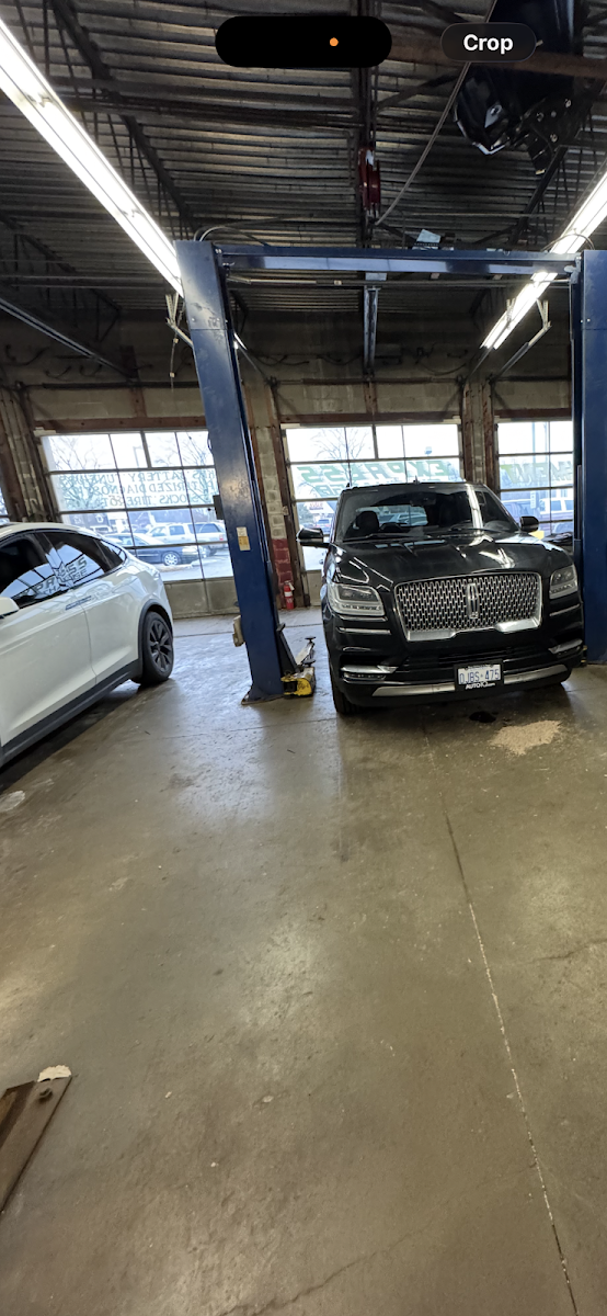Inside the Allied Auto Services garage in Roselle